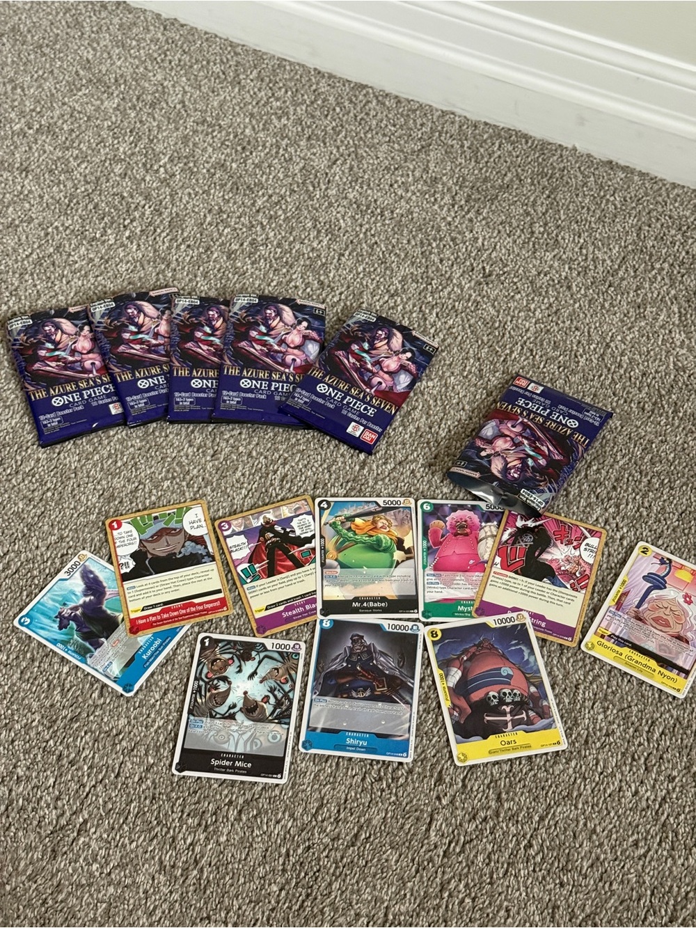 One Piece Trading Card Game - azure of the seas - 50 cards BULK ONLY - Picture 2 of 3